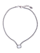 Collana con centrale gioiello e pietra dipinta