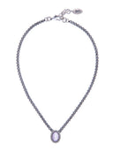 Collana con centrale gioiello e pietra dipinta