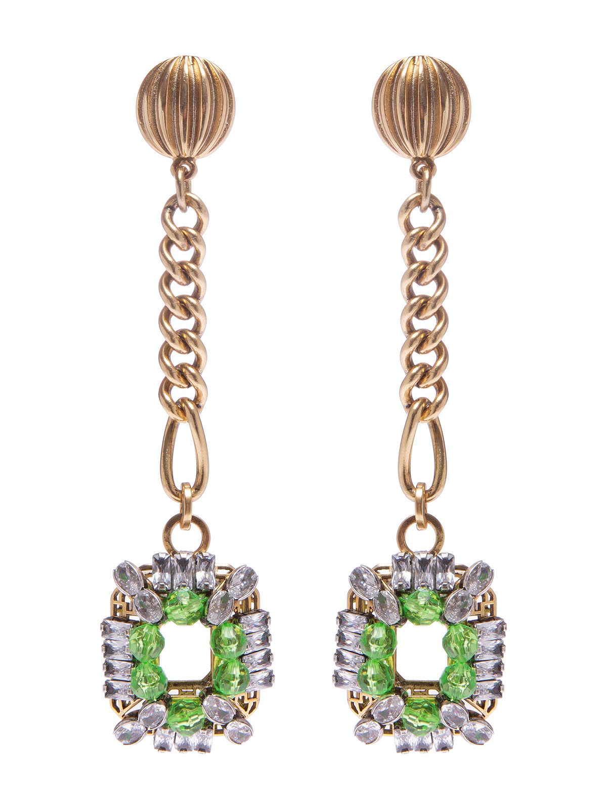 Earrings with jewel pendant 