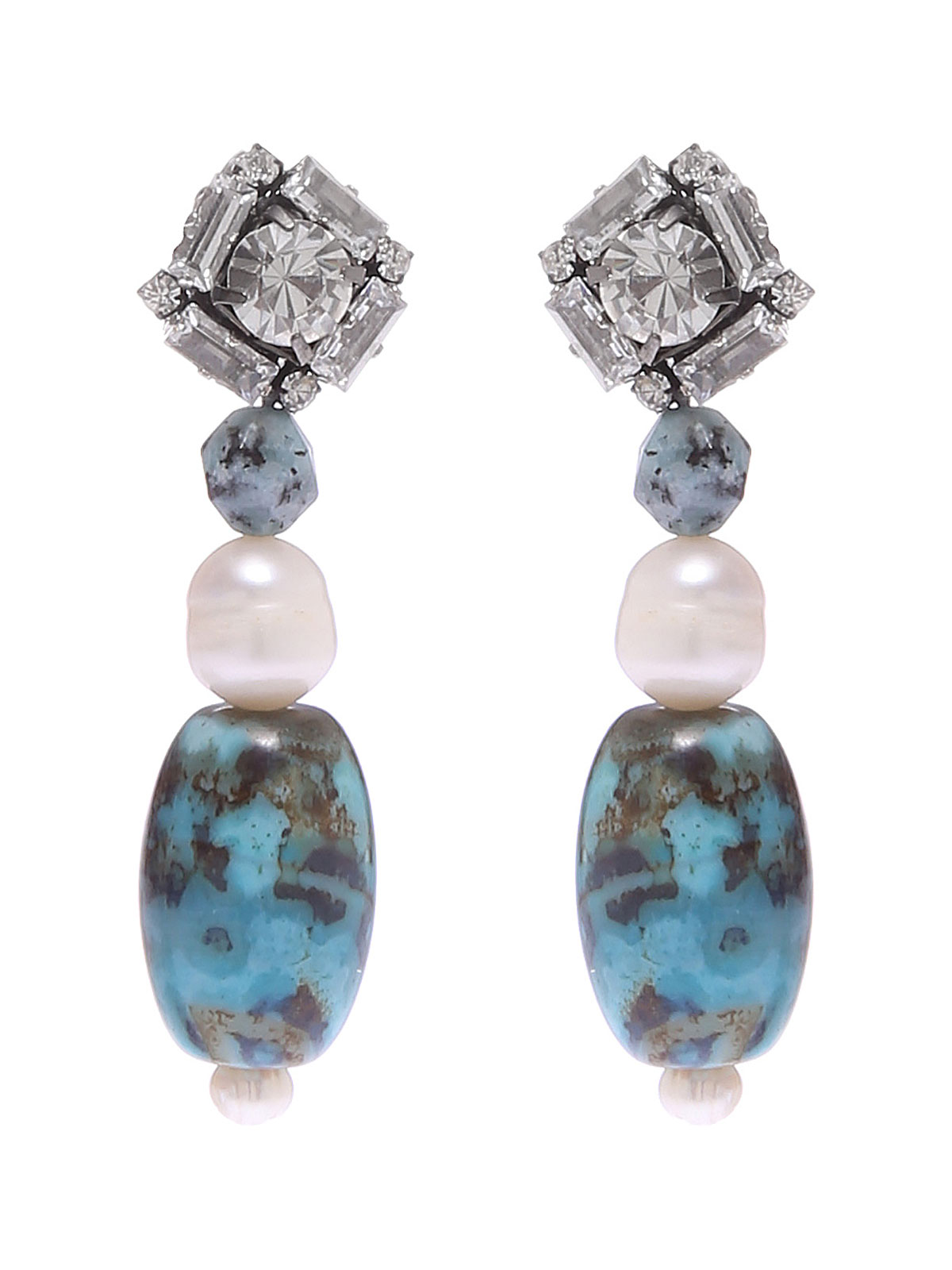 Labradorite stone earrings 